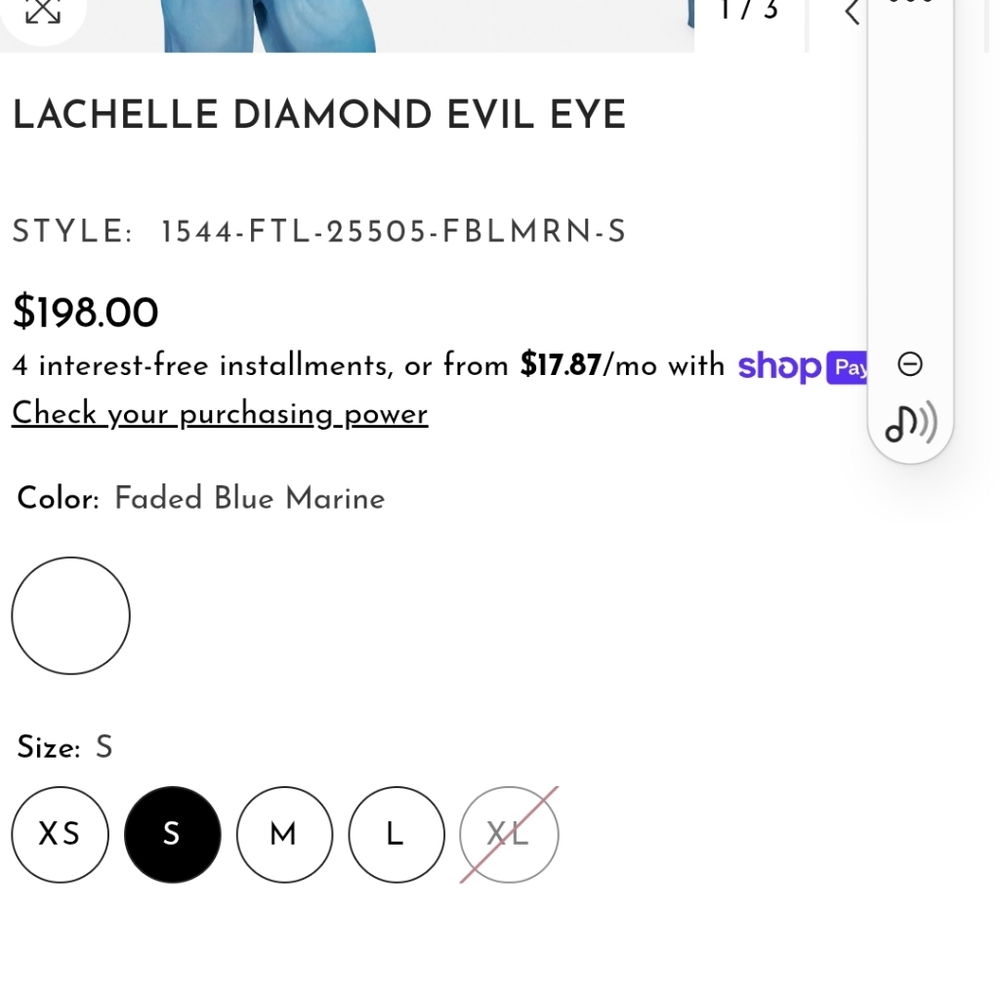 Lauren Moshi Lachelle Diamond Evil Eye hoodie - Picture 5 of 16